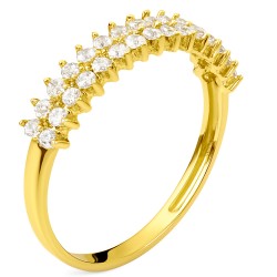 Χρυσό σειρέ δαχτυλίδι Κ14 με ζιργκόν